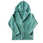 Organik Pamuk El Örgüsü Bebek Hırkası & Çocuk Hırkası Hediyeli Set