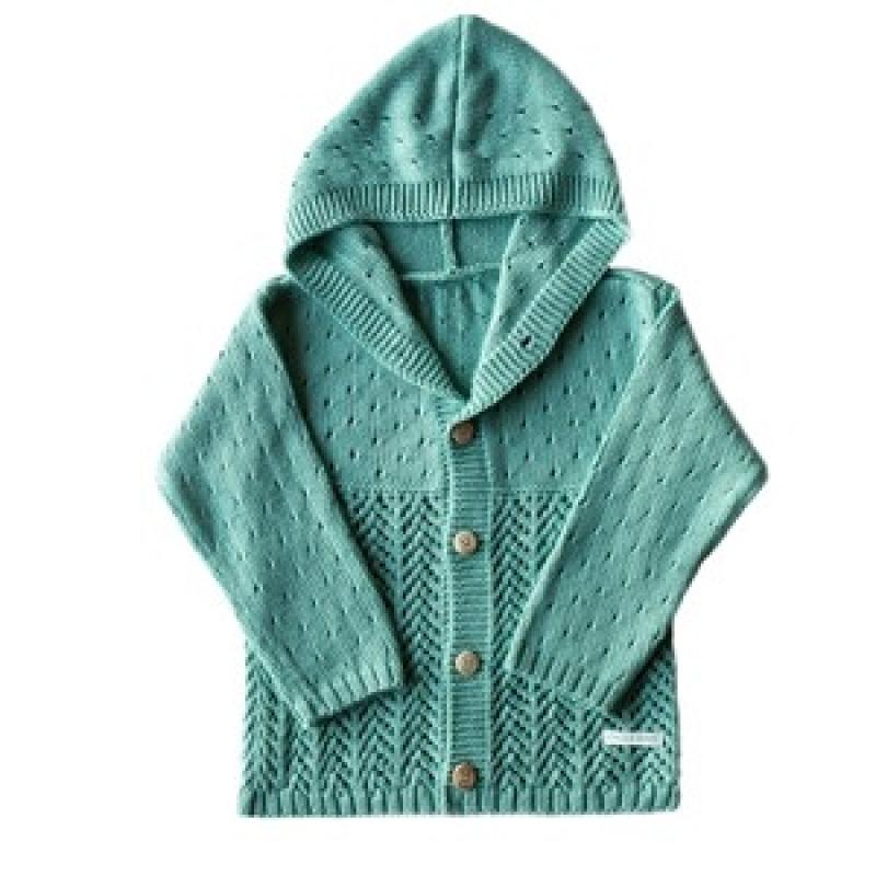 Organik Pamuk El Örgüsü Bebek Hırkası & Çocuk Hırkası Hediyeli Set