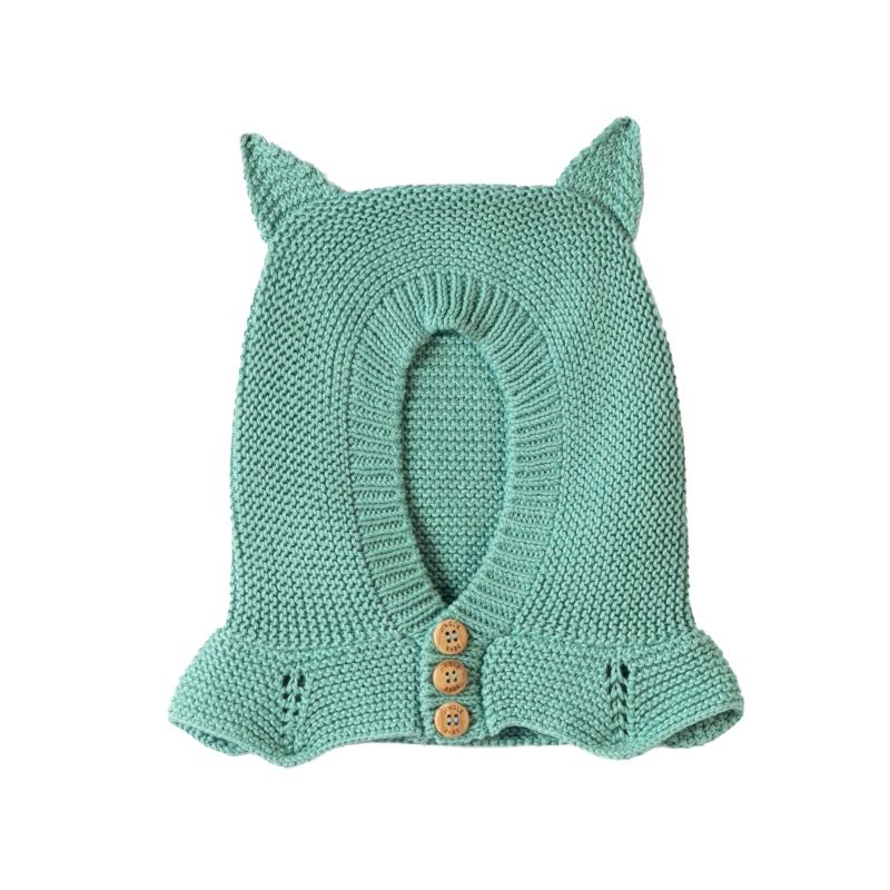 Organik Pamuk El Örgüsü Bebek Şapkası Hediyeli Set